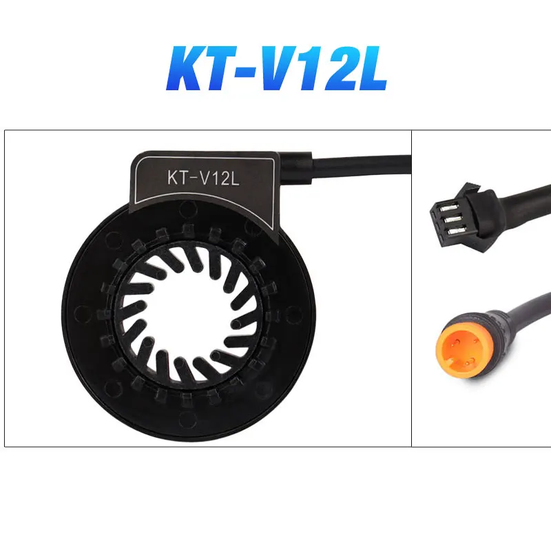 ChamRider-KT PAS Pedal Assist Sensor Waterproof Connector Dual Hall Sensors12 Signals V12L D12L, BZ-4 8, BZ-10C Julet, 6 Magnets