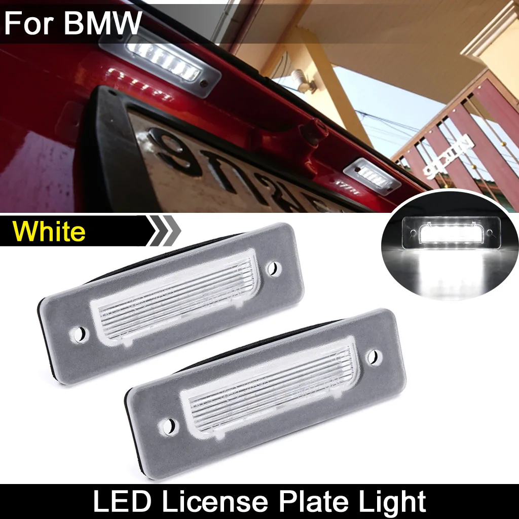 For BMW 3-Series E30 5-Series E12 E28 6-Series E24 7-Series E23 E26 M1 Z1 Roadster White LED License Number Plate Light