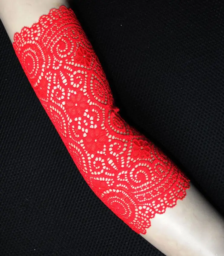 Women's spring summer sexy fingerless lace driving gloves female summer sunscreen Uv protection lace arm sleeve R1903