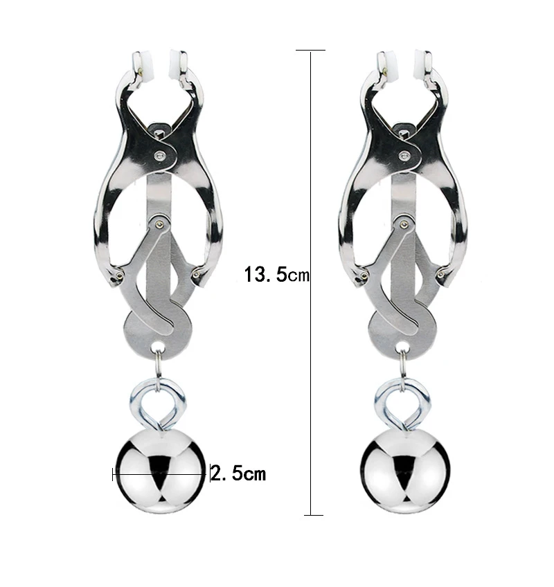 BDSM Heavy Balls Accessories Labia Clips Nipple Clamps Sexy Stimulate Flirting Sexual Excitement Sex Toys For Women Couples 18