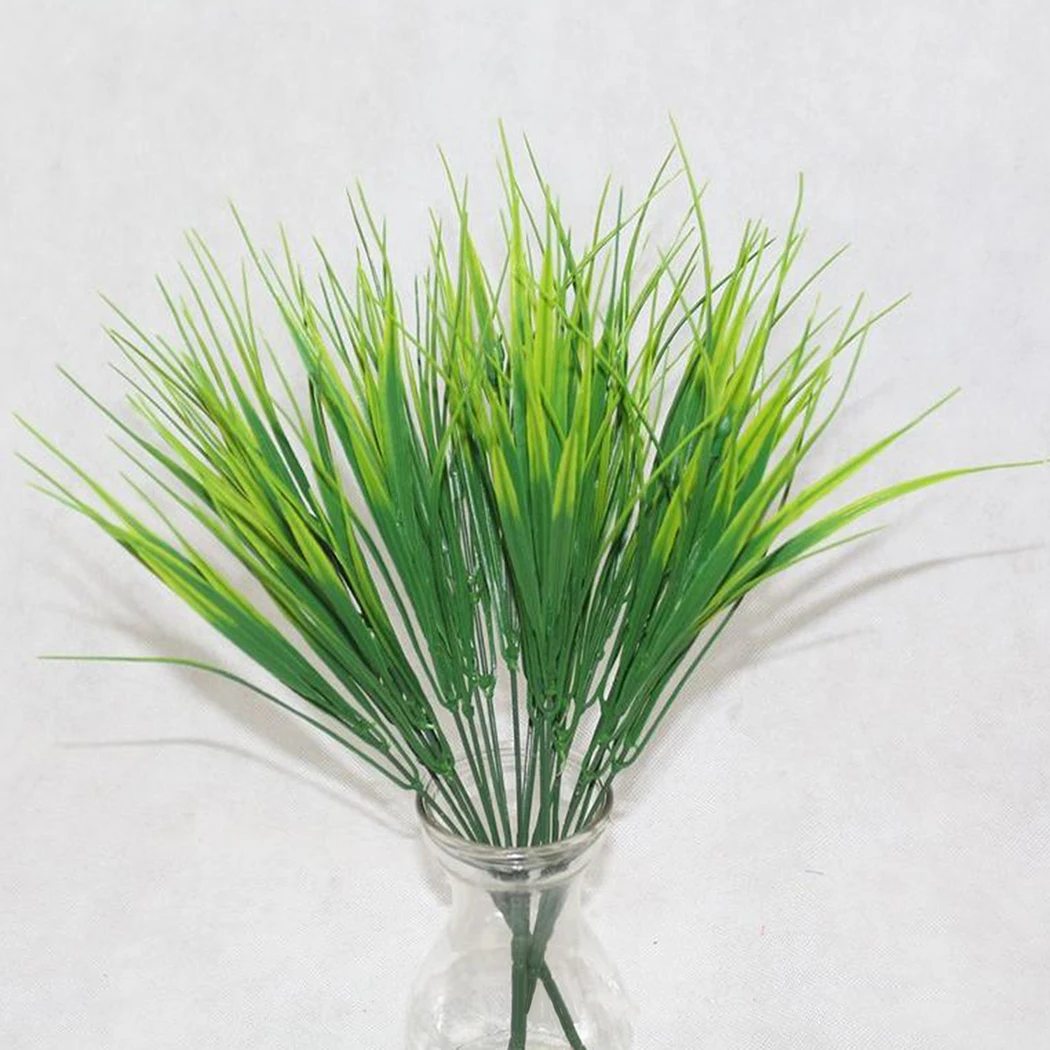 7 Fork water grass Eucalyptus Plastic Artificial Plants Green Grass plastic flower Plant Wedding Home Decoration Table Decors