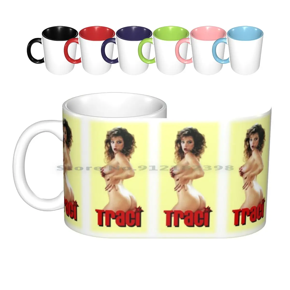 Traci , I Love You Ceramic Mugs Coffee Cups Milk Tea Mug Traci Tracey Lil Tracy Trace Tracee Lord Lords 80s Icon Sexy Pinup Xxx