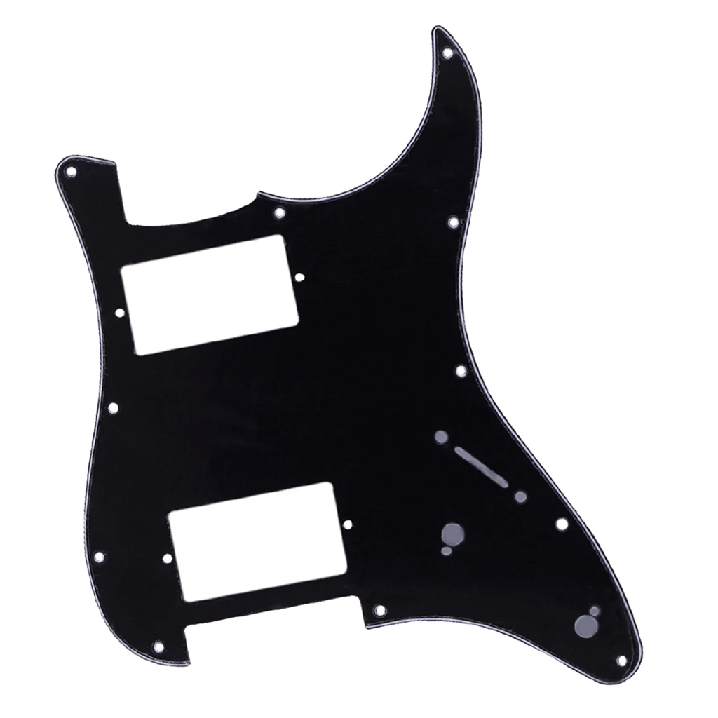 2 Ply Jazz JB Bass Guitar Pickguard Scratch Plate With 11 Mounting Screw Holes Black Guitar Accessories