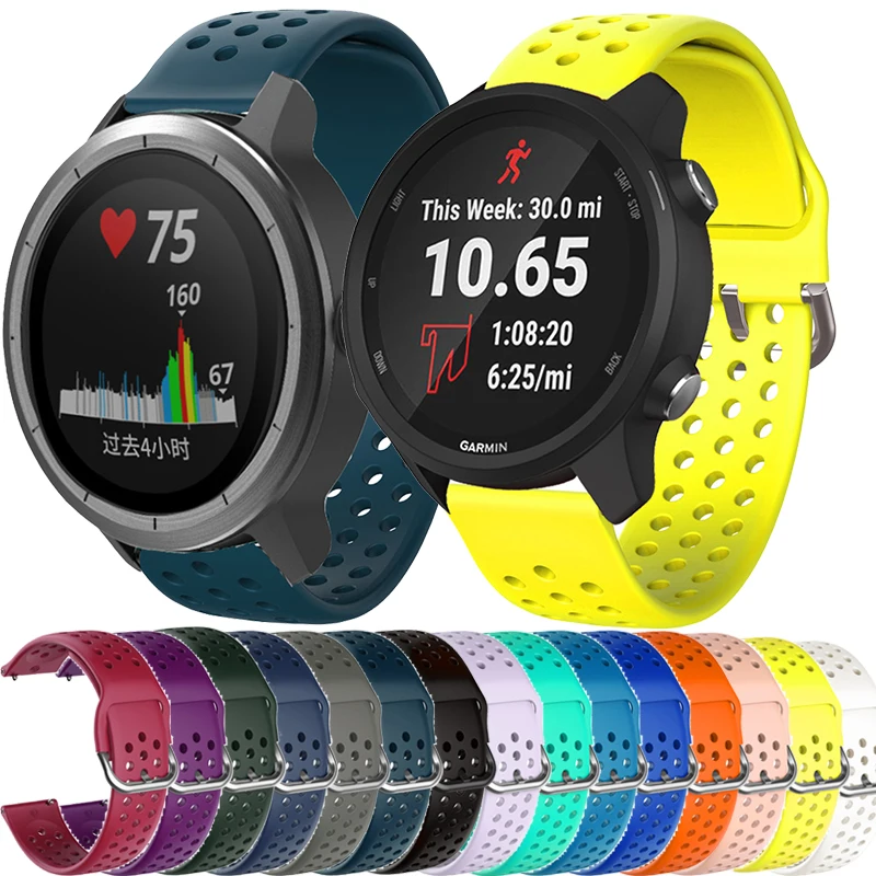 Garmin vivoactive 3 forerunner 645,245m,venu sq move,時計アクセサリー用20mmスポーツストラップ