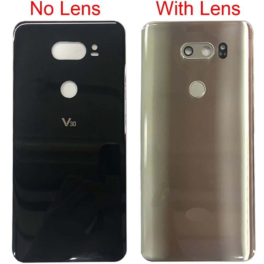 For LG V30 Battery Cover Door Rear Glass Housing For LG V30 Plus V30+ Back Cover H930DS VS996 Battery Cover Replacement Parts