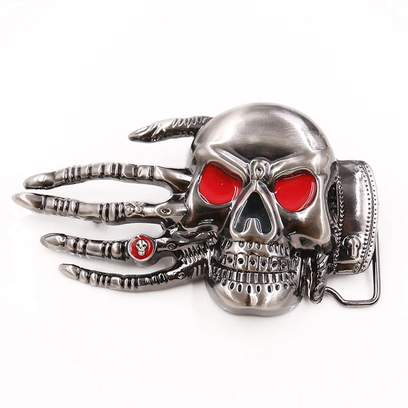 Cool Men Magic Hand Belt 3D Skull Hand Buckle Skeleton Hand Hone Hip-hop Punk Rock Love Belt Buckle Jeans Accessories