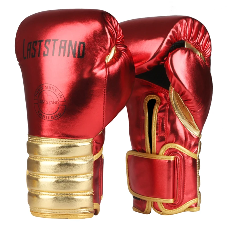 

1Pair 6/8/10/12OZ Metal Color Kids/Audlt Women Men Boxing Gloves Sandbag Punch Training Muay Thai Karate Fight Kick Mitts DEO