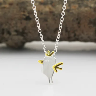 REETI 925 Sterling Silver Cute chicks Necklaces & Pendants For Women High Quality Sterling-silver-jewelry