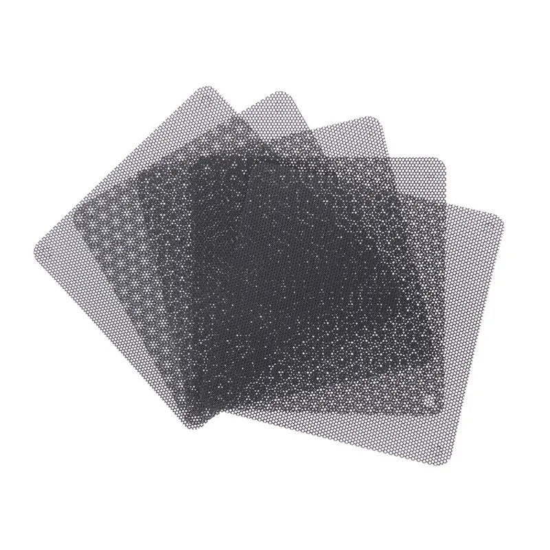 5X Tahan Lama 120 Mm Hitam PC Fan Debu Filter Dustproof Case Komputer Mesh PVC