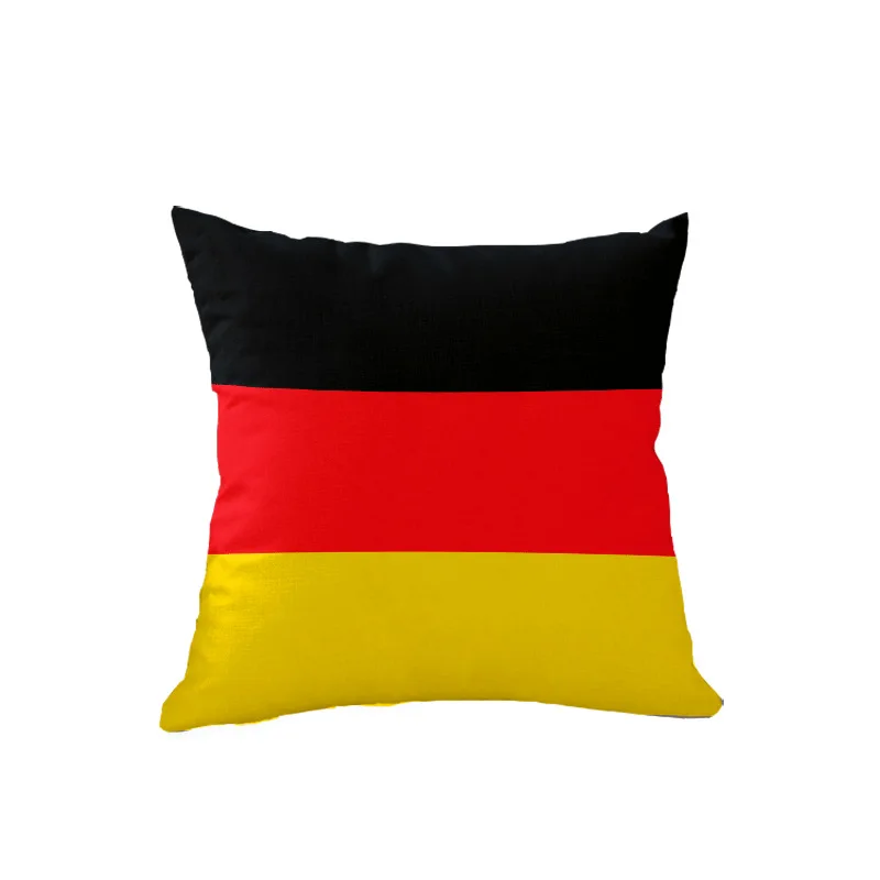 National Flags Cushion Cover Modern Fashion Nordic Polyester Pillow Cover Sofa Couch Decorative Throw Pillows Case Home Decor