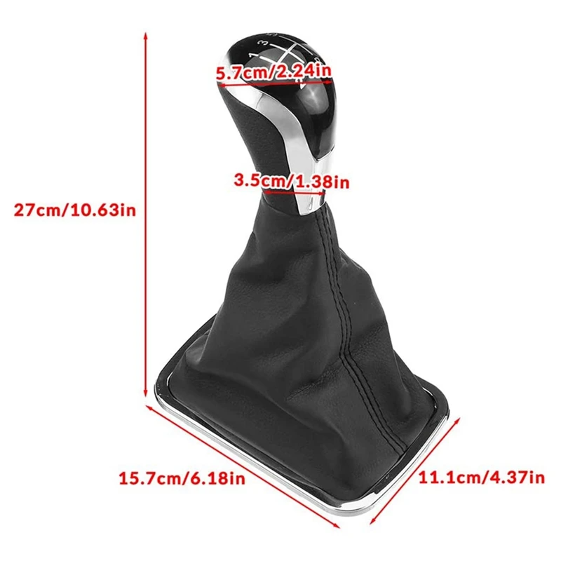 5 Speed Car Gear Shift Knob Boot Gear Shift Collars Dustproof Cover for Geely Emgrand 7 EC7 EC715 EC718 E7