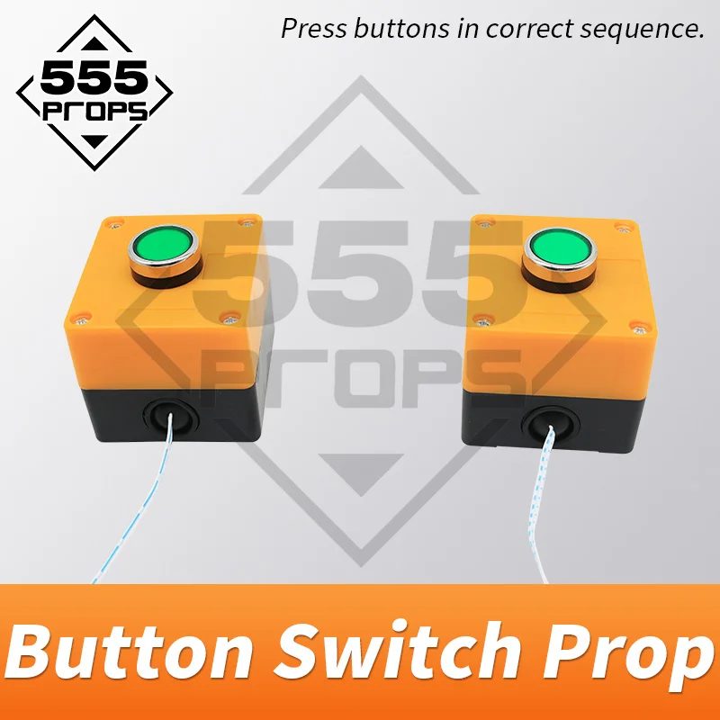 

555 props Button Switches real life escape room prop press correct password to unlock console switch game