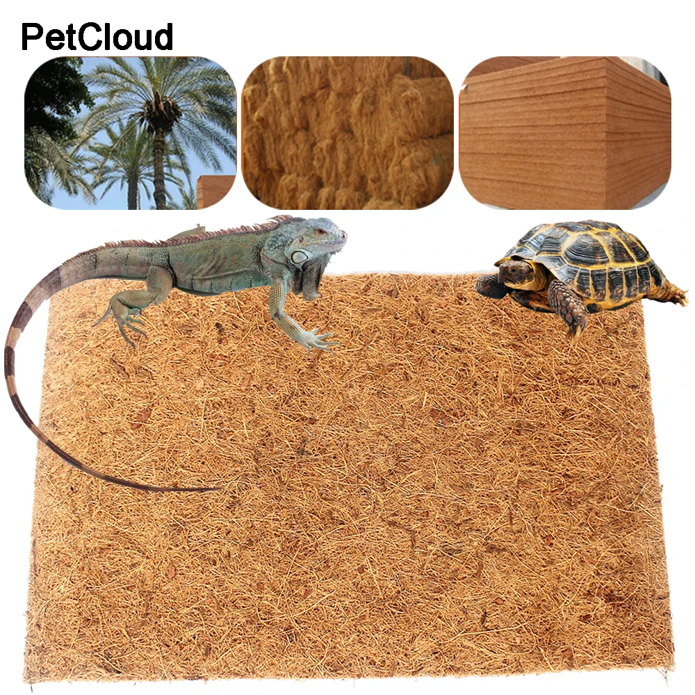 

Reptile Carpet Natural Coconut Fiber Coir Tortoise Mat for Pet Terrarium Liner Reptile Supplies Lizard Snake pet products