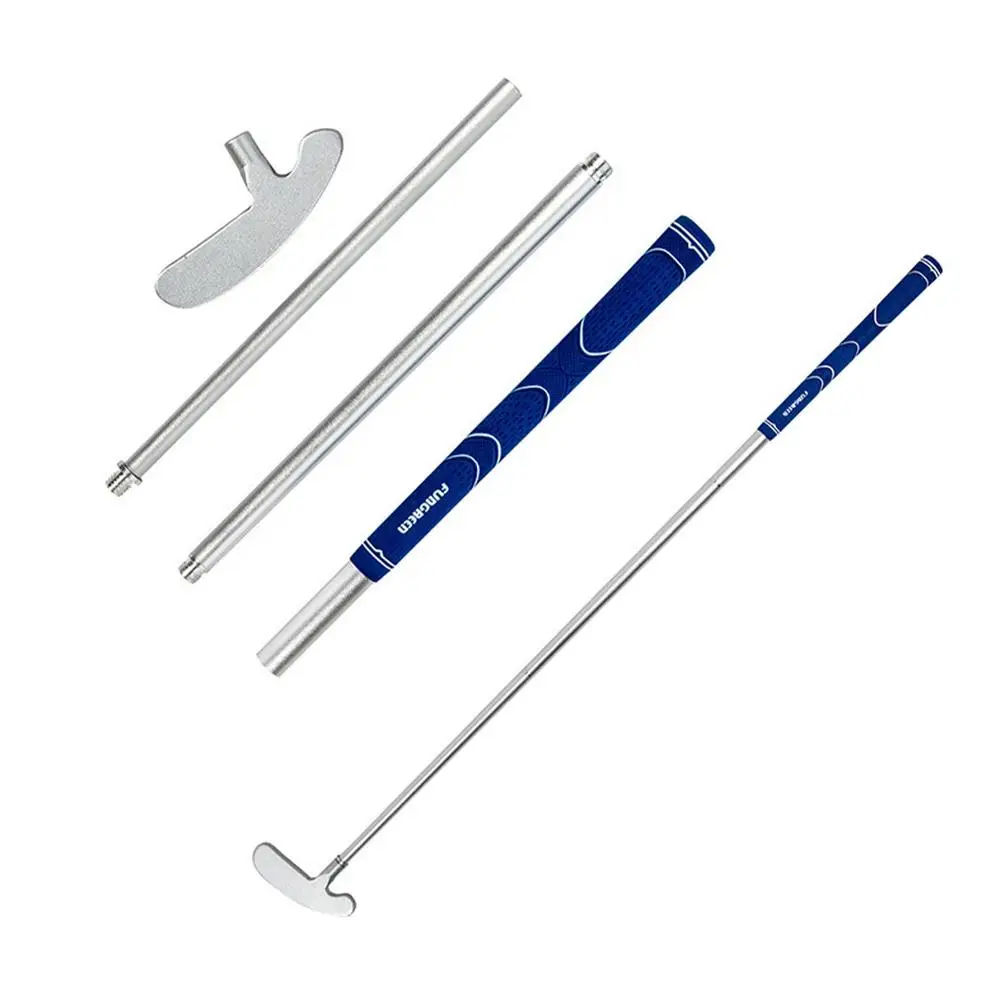 Putter de Golf de 3 secciones, aleación de aluminio, portátil, desmontable, mano izquierda y derecha, doble cara, accesorios de práctica de Golf