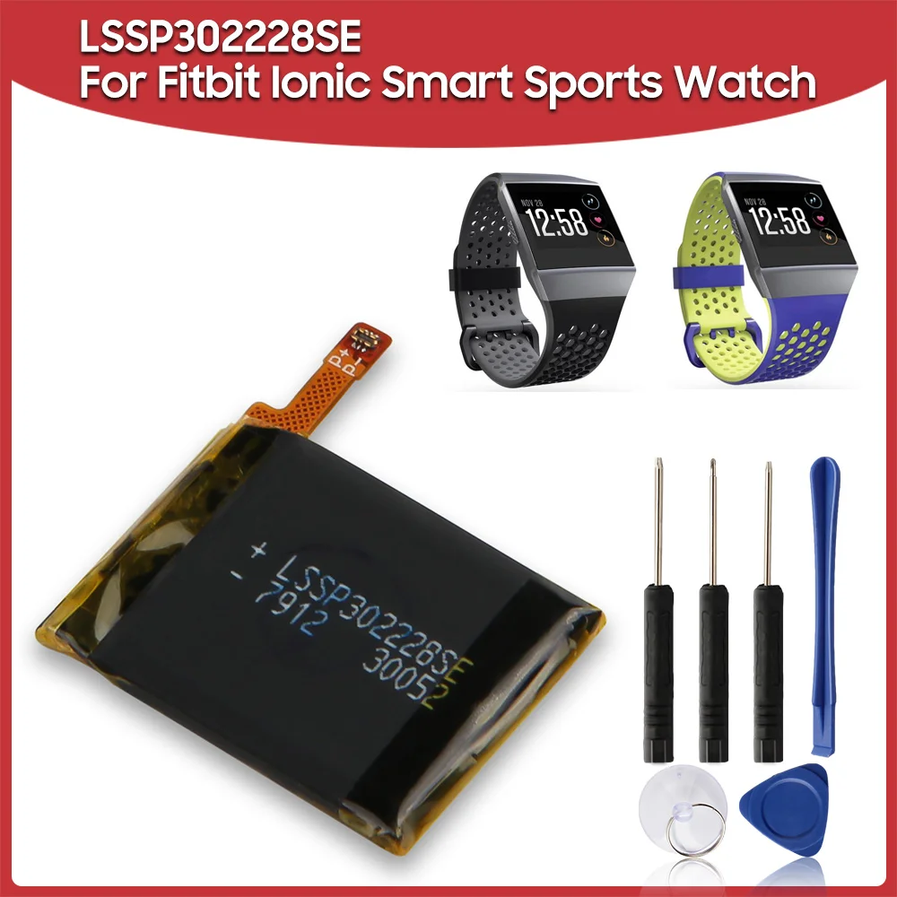 Original Replacement Watch Battery LSSP302228SE For Fitbit Ionic Smart Sports Watch 195mAh