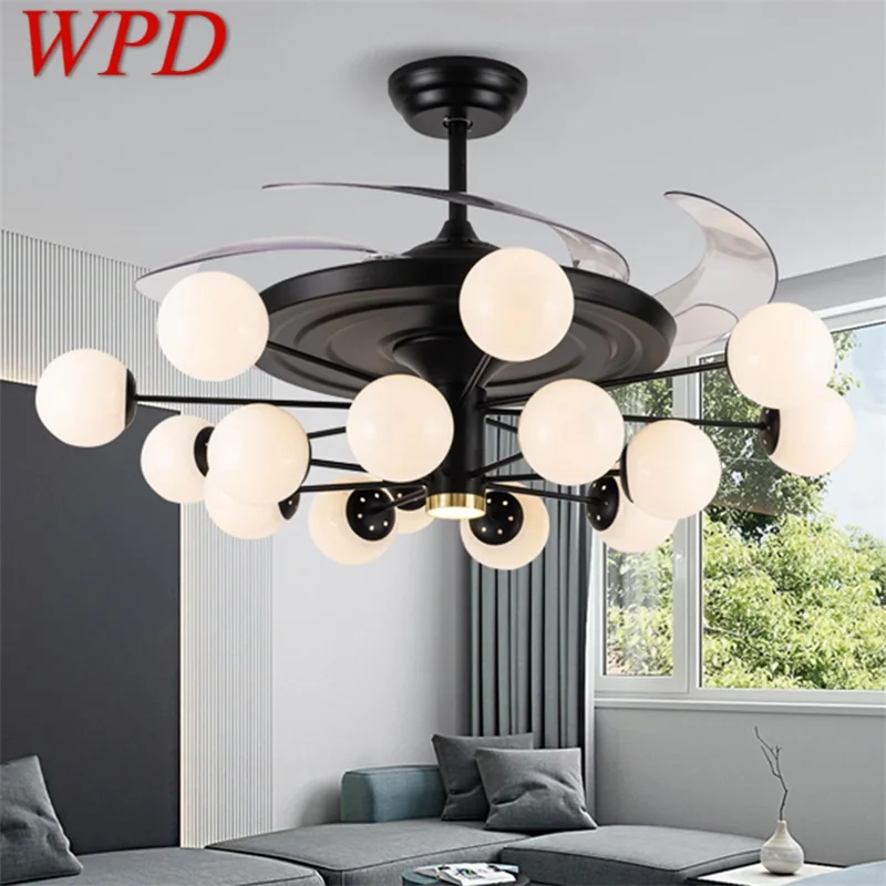 

WPD Modern Ceiling Fan Lights Big 52 Inch Lamps Remote Control Without Blade For Home Dining Room