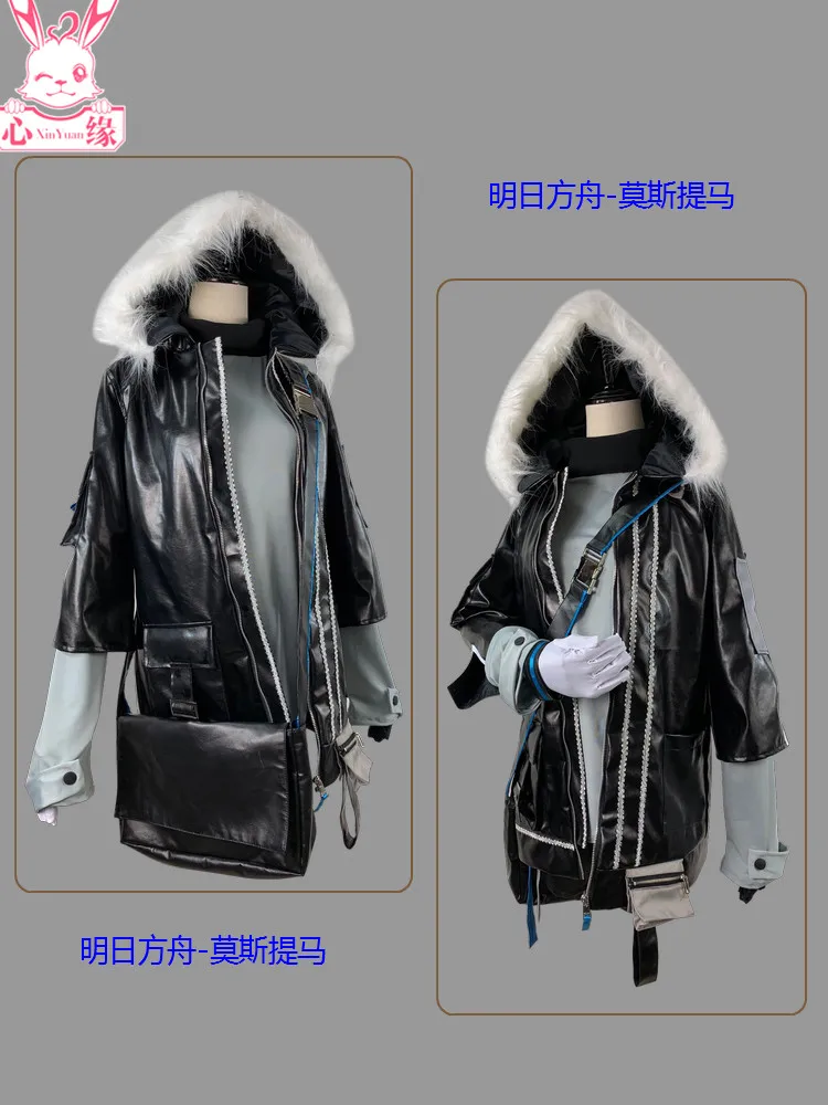 Mostima cos Arknights anime man woman cosplay  High-quality fashion costume full set Top + jacket + leather shorts + wrist