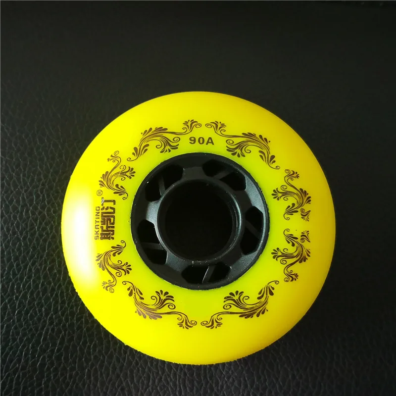 Famous SKATING 3rd 90A white yellow 72MM 76MM 80MM Inline Skating Wheel Roller Rodas for SEBA HV HL HIGH KSJ IGOR WFSC 4pcs/lot