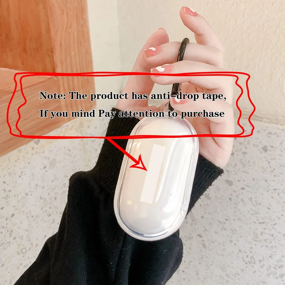 لسامسونج غالاكسي براعم سماعات لاسلكية قضية الكرتون غطاء شفاف ل غالاكسي براعم زائد + قضية مكافحة سقوط حماية