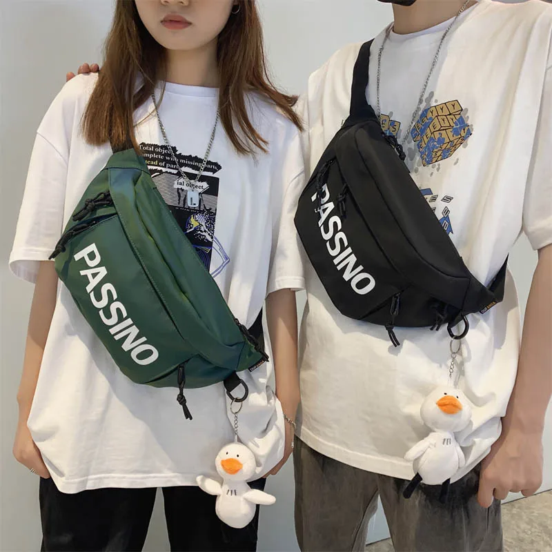 

2021 Fashion Chest Bag Unisex Large Capacity Crossbody Bags Nylon Bright Color Waist Pack Outdoor Phone Pouch Men Hip Fanny Pack