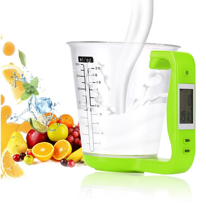 

600ml Measuring Cup Kitchen Scales Digital Beaker Temperature Measurement Cups Electronic Tool Scale With LCD Display