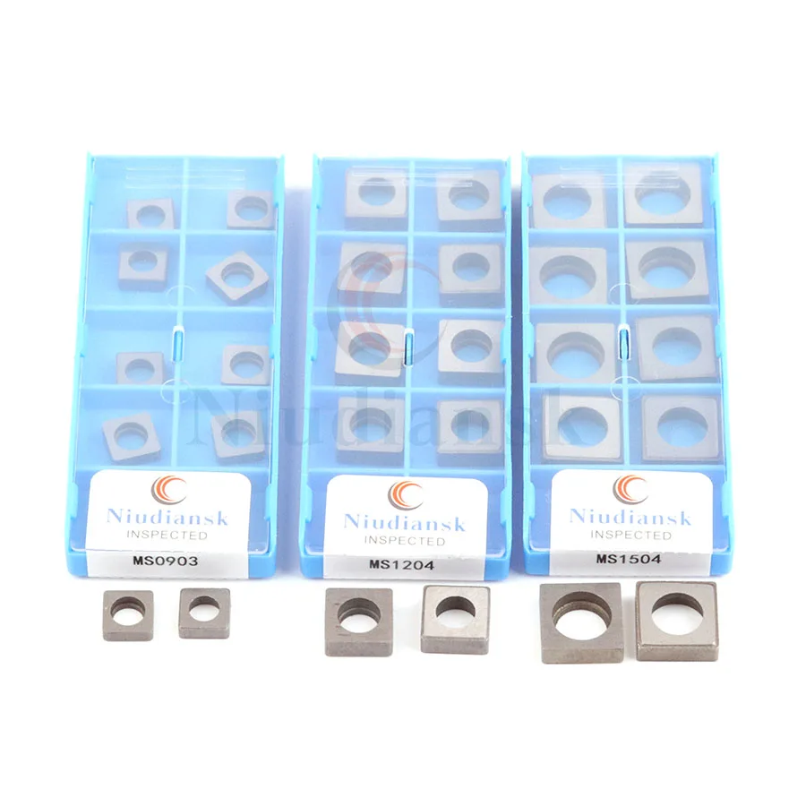10 Chiếc CNC Dụng Cụ Đệm MS0903 MS1204 MS1504 MS1904 Vuông Loại Carbide Shim Chung Công Cụ Phụ Kiện Cho Máy Tiện Và máy
