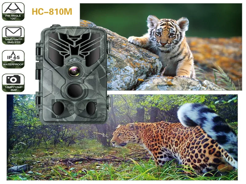 Trail Hunting Camera 2G MMS SMS SMTP GSM 20MP 1080P Wireless Cellular Mobile Night Vision Wildlife Hunting Camera HC810M