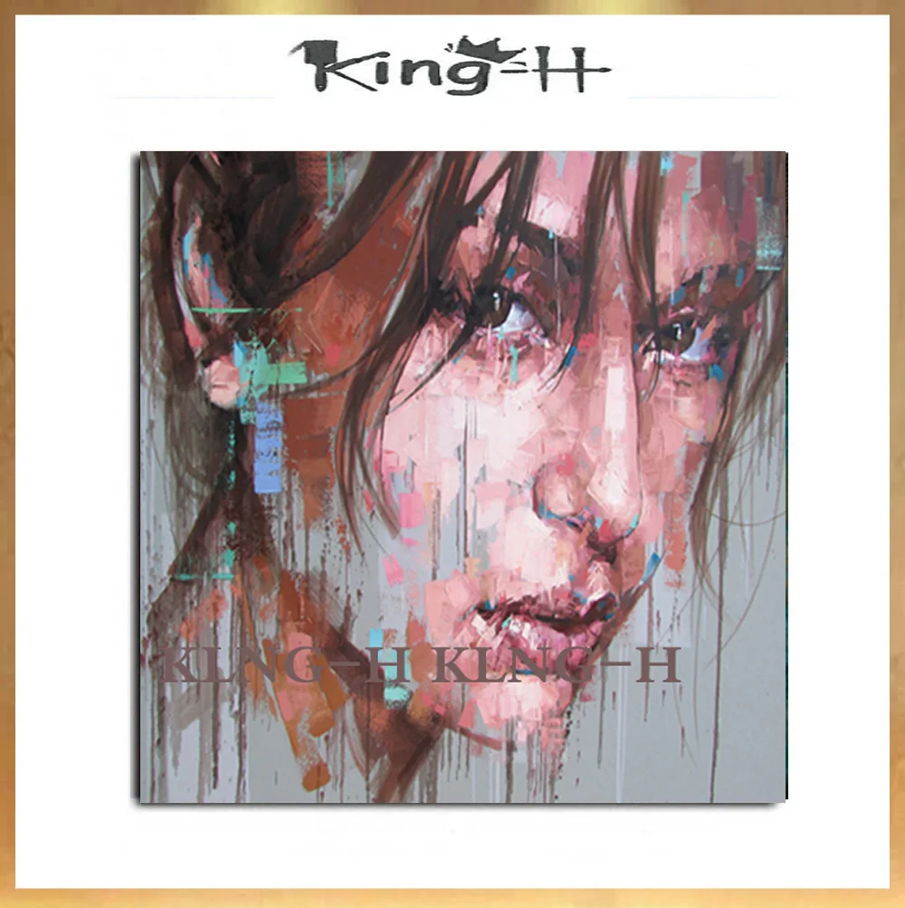 

Новый стиль, расписанный вручную, gente famosa Pop reобратный pintura al oil On lienzo cuchillo абстрактный головы, человеческие pinturas de p