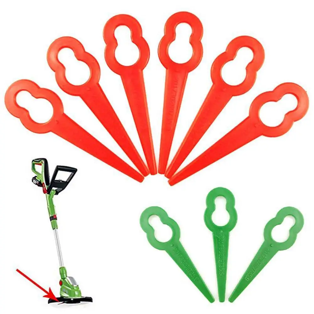 100pcs Plastic Grass Trimmer Replacement Blades Lawn Mower Blades for BOSCH Einhell Plastic Lawn Mower Gardening Tool