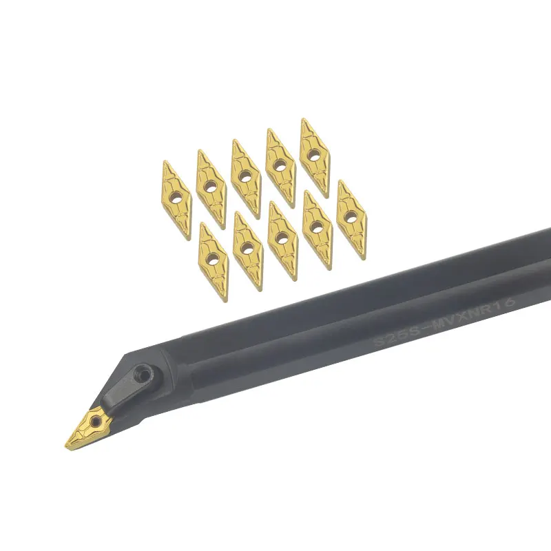 Torneamento Interno Ferramenta Titular Vnmg16 Inserções de Carboneto Torno Barra Cnc Conjunto de Ferramentas de Corte S20r-mvxnr16 S25s-mvxnr16 S32t-mvxnr16