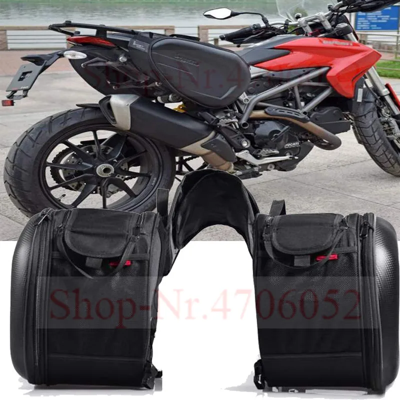 

58L Waterproof Motorcycle Saddlebag Universal Moto Riding Knight Helmet Bag Tail Luggage Suitcase Tank Backpack for Racing