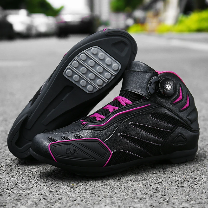 Motorcycle Boots for Motocross Men\'s Boots Motorbike Riding Racing Botas Moto Boots Studded boots Off-road Racing Shoe Covers