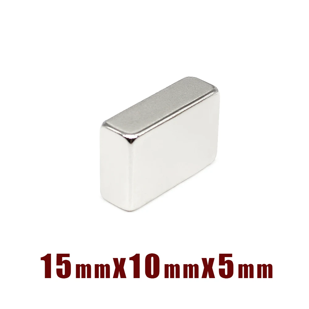 2/5/10/20/30/50PCS 15x10x5 Block Rare Earth Magnet 15X10 Rectangular Neodymium Magnet 15x10x5mm Permanent NdFeB Magnets 15*10*5