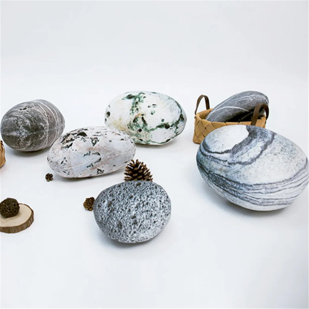 Yumuşak Peluş Yastık Oyun Oyuncak Sevimli Çakıl Taşı Yastık Çocuk Hediyeler Bebek Arkadaşı Oyuncaklar Yaratıcı Çocuklar Roma Dekor Ev