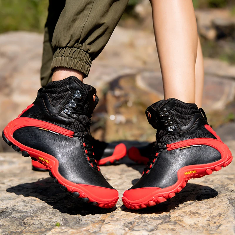 Botas tácticas de cuero impermeable – Outdoor y caza