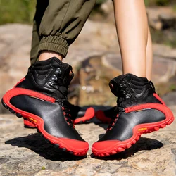 Botas tácticas cuero impermeable para trekking y outdoor