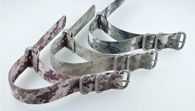 Thickened Camo Nylon Watch Strap 20.22.24MM