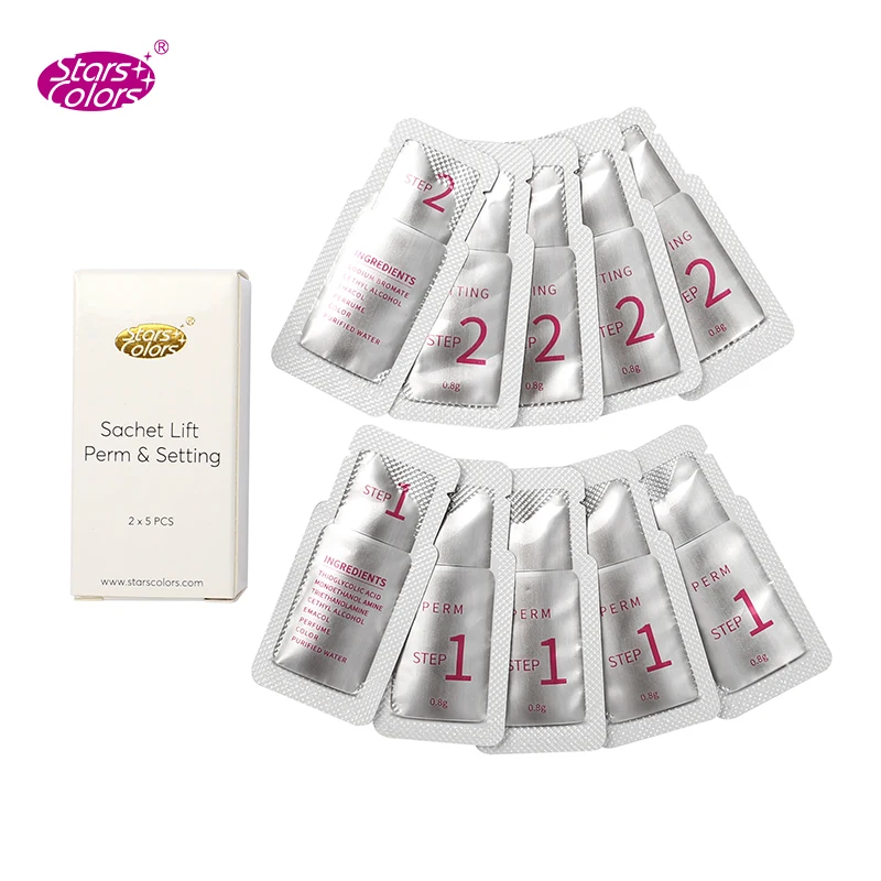 Fast Perm 5 Pairs/Box Sachet Lifting Lotion Lashes Lift 5 to 8 Minutes Stereotype Hygiene Convenience Use