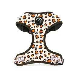 Collarlogo Adjustable Pet Dog Collar Durable Soft Cute Creative Colored Leopard Design Leash Neoprene Harness Poop Bag Dispenser