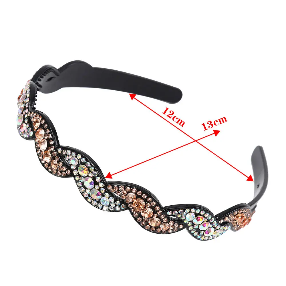 Moda Twist liście kolorowe zęby Bezel Hairbands dziewczyny obręcz do włosów z pałąkiem na głowę naprawiono nakrycia głowy dla kobiet opaska do włosów akcesoria do włosów