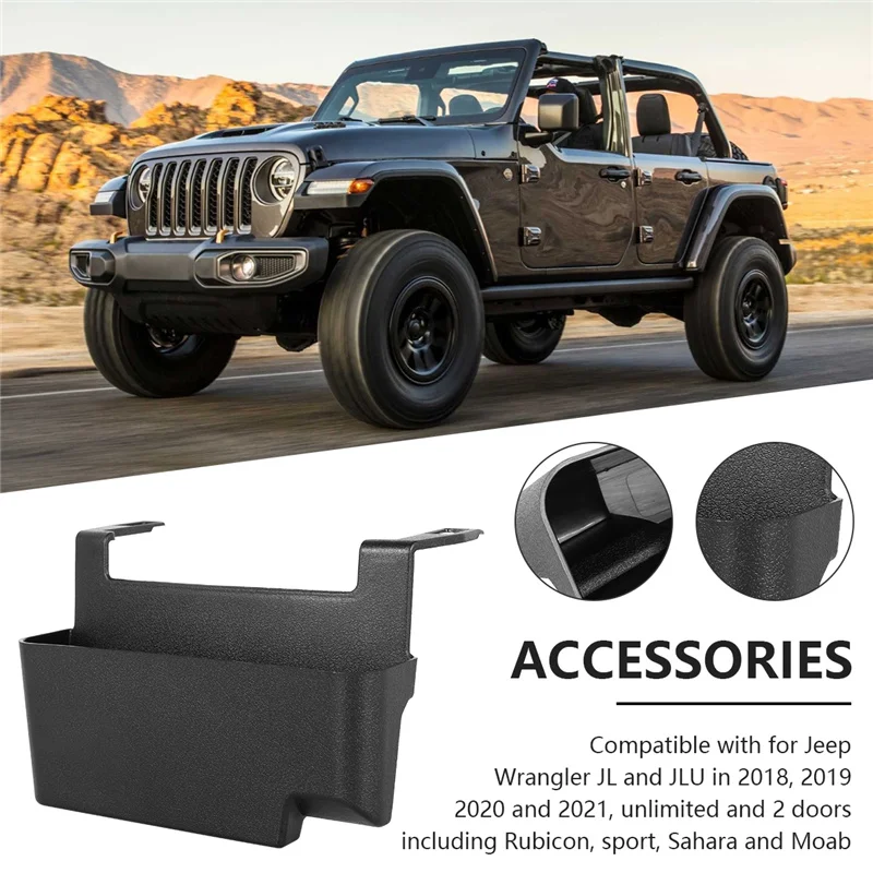 

Car Armrest Organizer Tray Center Console Hanging Box Fit for Jeep Wrangler JL JT 2018-2020 2021 Gladiator JT Trucks Accessories