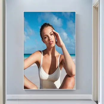 실크 옷감 벽 포스터 Hailey Clauson Art 가정 장식 선물 