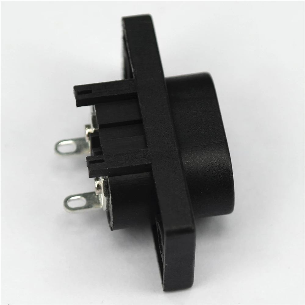 5szt C8 męskie gniazdo zasilania 2 gniazda zasilania wbudowane złącze elektryczne złącze 35mm * 15mm AC 2.5A 5A 250v dobra jakość czarny — zdjęcie 4