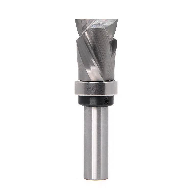 1/2" Shank Bearing Ultra-Perfomance Compression Flush Trim Solid Carbide CNC Router Bit End Mill Milling Cutters for Wood