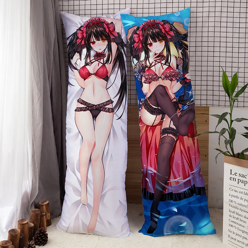 

Anime JK Japan DATE A LIVE Dakimakura Tokisaki Kurumi Body Pillow Cover Case Hugging Pillow