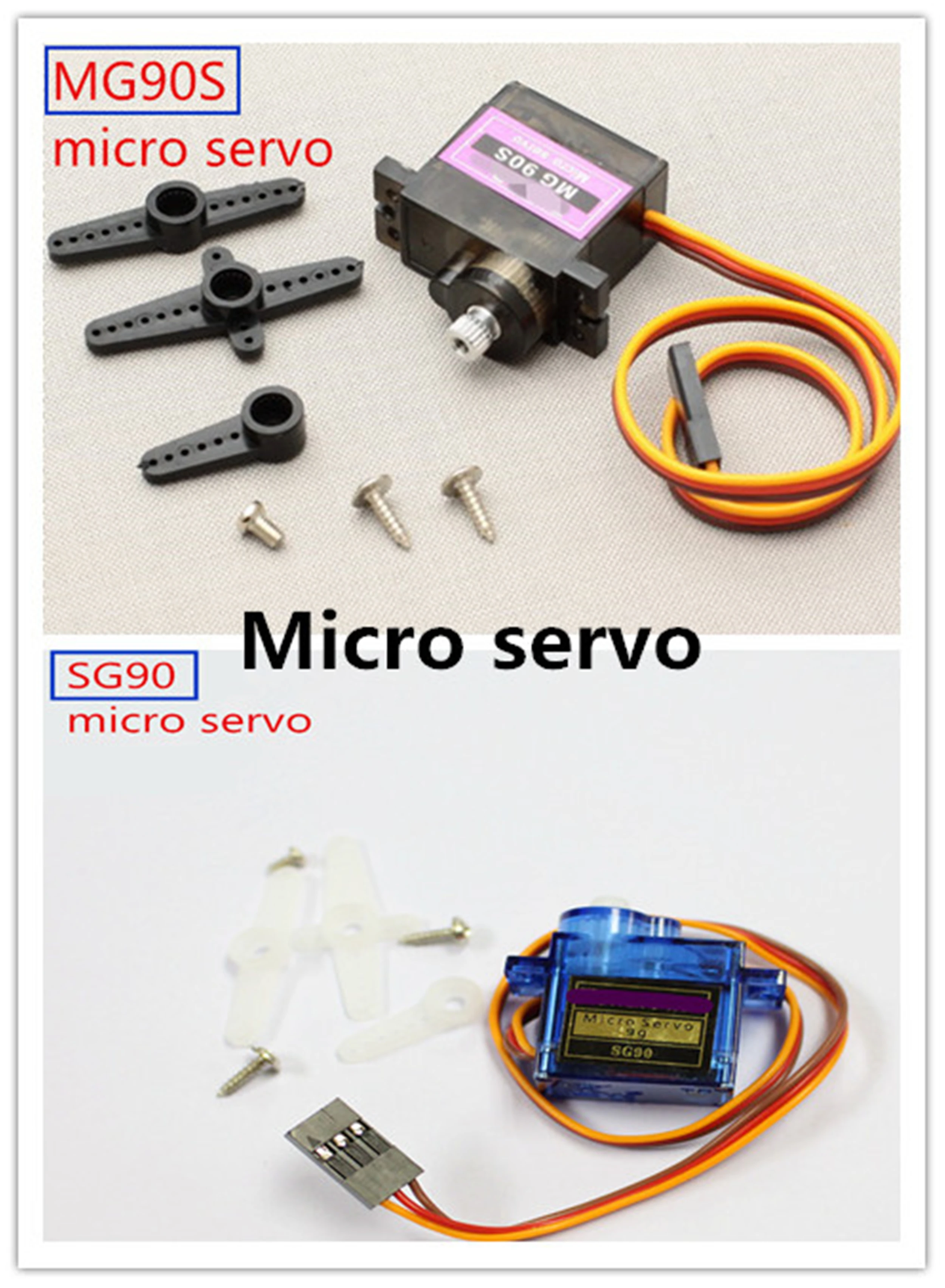 High Torque Servo Metal Gear Large Metal Digital Servo, Mini Micro Servo RC Robot Arm Pltaform Part DIY For TowerPro