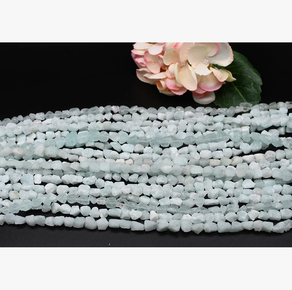 8-10x10-12mm AAAAAA Natural Amazonite Natural Irregular Quartz Crystals Loose beads 15