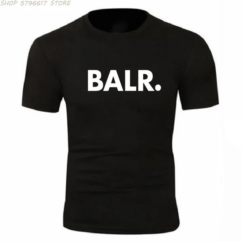 

2021 New men's T-shirt high quality BALR brand printed 100% cotton round neck short sleeve T-shirt cool men's wear