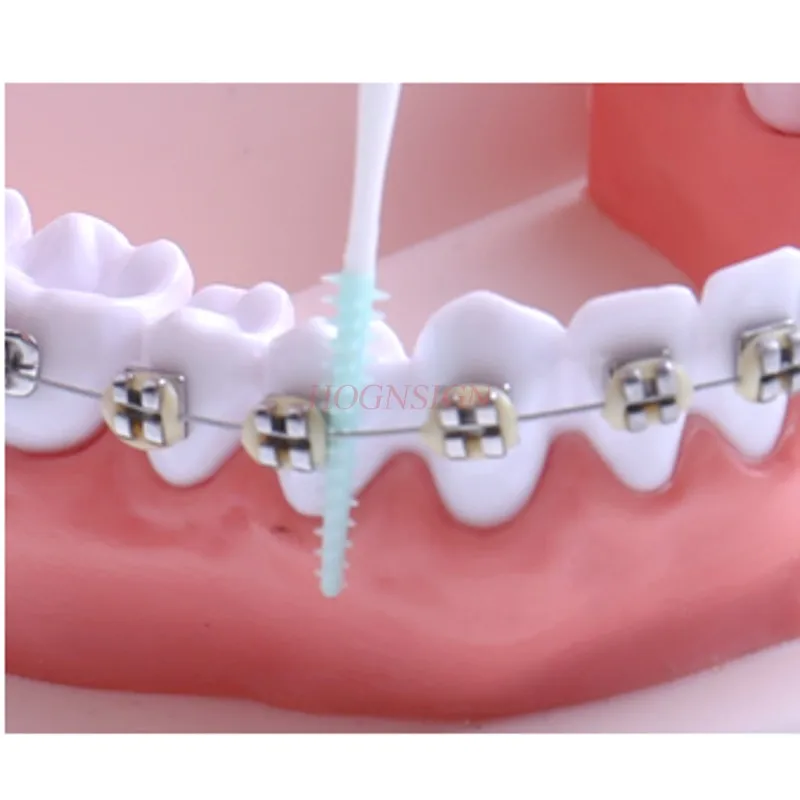 Tooth Stick Beautiful Silicone Interdental Brush Interdental Brush Soft Silicone Interdental Brushing Teeth Care Correction Sale