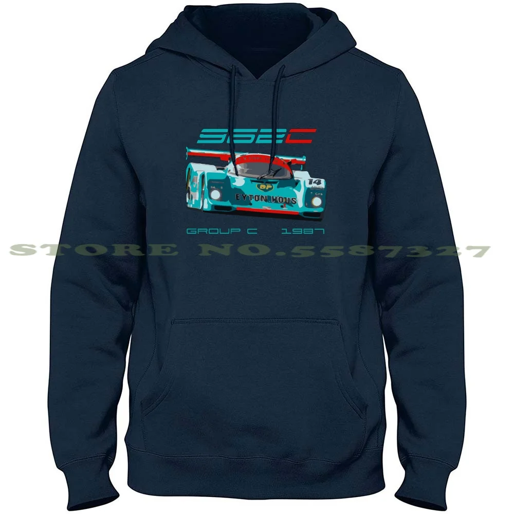 1987 962 C Race Car 100% Pure Cotton Hoodie Tshirt Racecar Racing Gtp Imsa 962C Leyton House